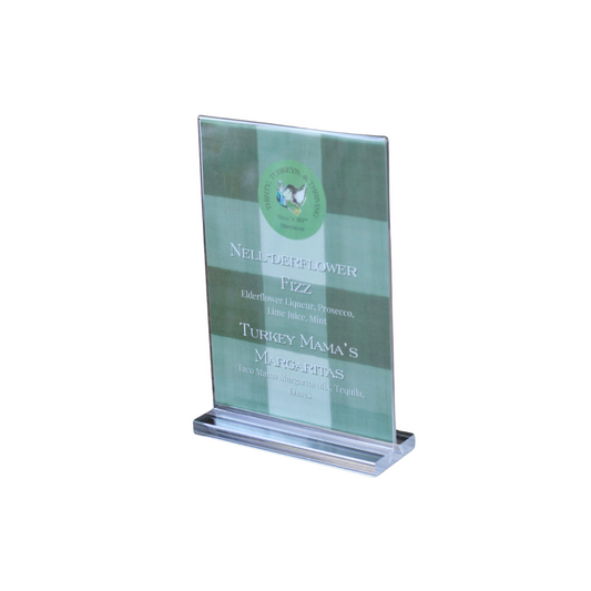 Acrylic 4"x6" Sign Holder/Display Stand