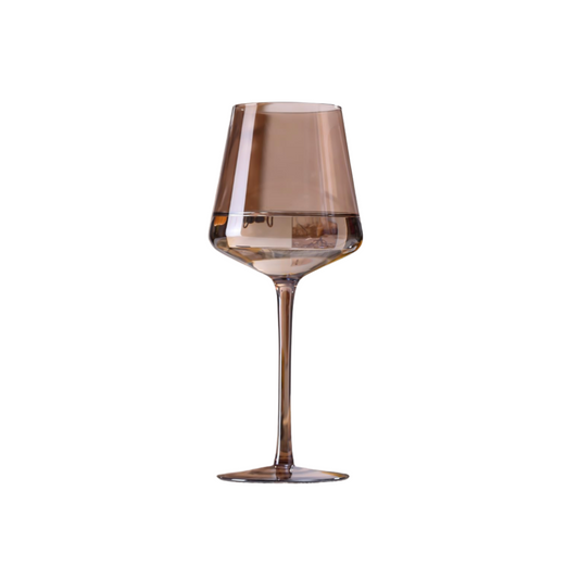 Smokey Grey/Brown Wine Glass