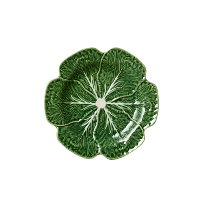 Green Cabbage Ceramic Salad Plate