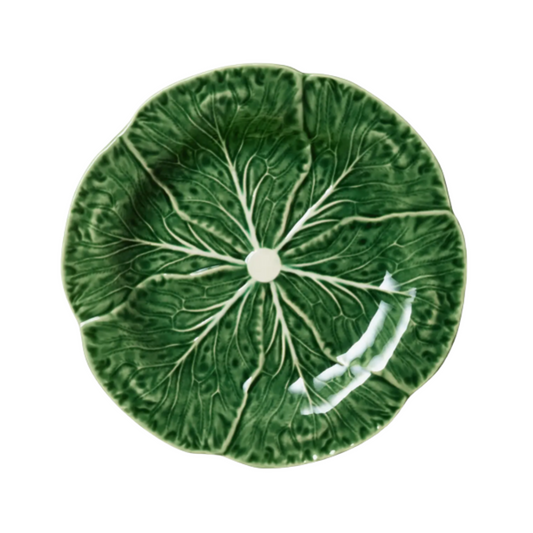 Green Cabbage Ceramic Dinner Plate
