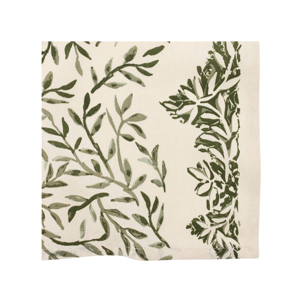 Studio McGee Green Leaf Tablecloth