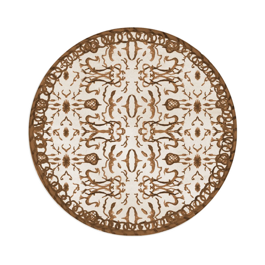 Brown Chinoiserie Pattern Placemat