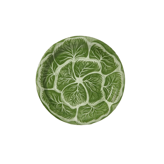 Melissa's Garden Cabbage Salad and Dessert Paper Plates in Bunny Green