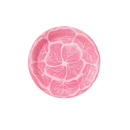 Melissa's Garden Cabbage Salad and Dessert Paper Plates in Chateau Rose