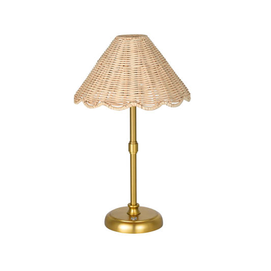 Bamboo Shade Rechargeable Table Lamp