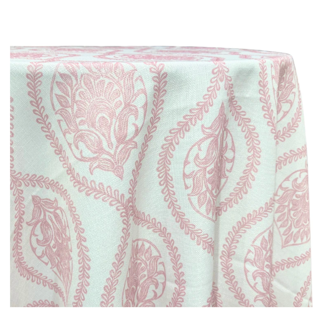 Dusty Rose Mayfair Rectangular Tablecloth