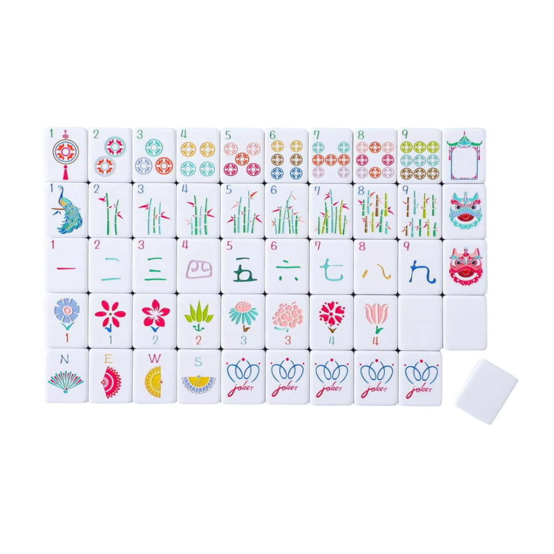 Colorful American Mahjong Tile Set