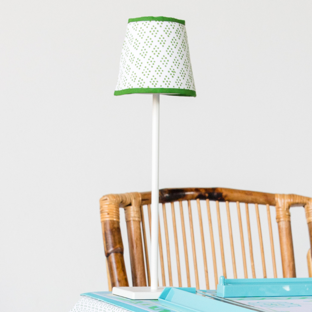 Rechargeable Table Lamp Shade: Dottie in Green
