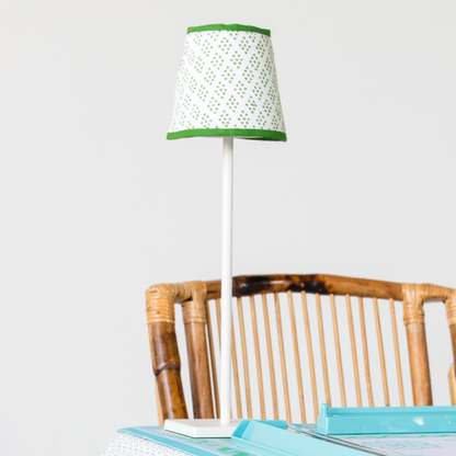Rechargeable Table Lamp Shade: Dottie in Green