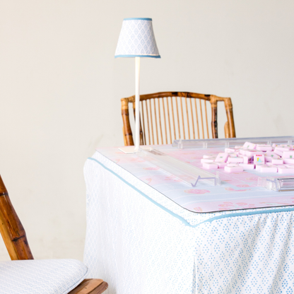 Rechargeable Table Lamp Shade: Dottie in Blue