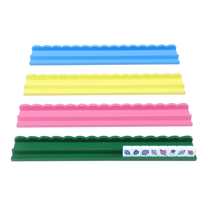 Multicolor Scallop Wooden Mahjong Racks
