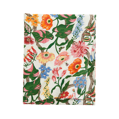 Bright Multicolor Floral Rectangular Tablecloth