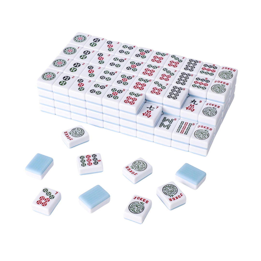 Blue American Mahjong Tiles