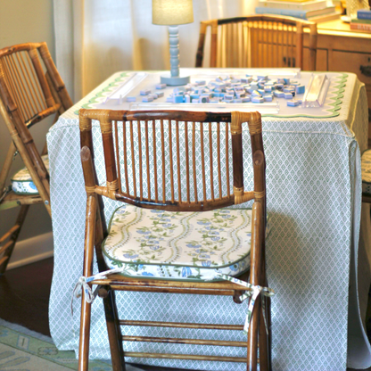 Full Length Card Tablecloth: Dottie in Green