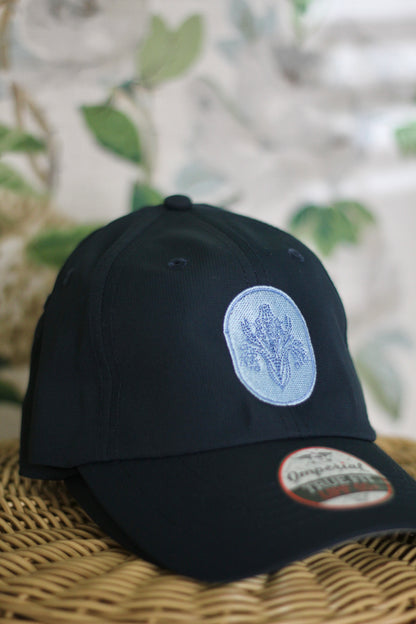 Navy Blue with Light Blue Logo Fête & Vignette Hat