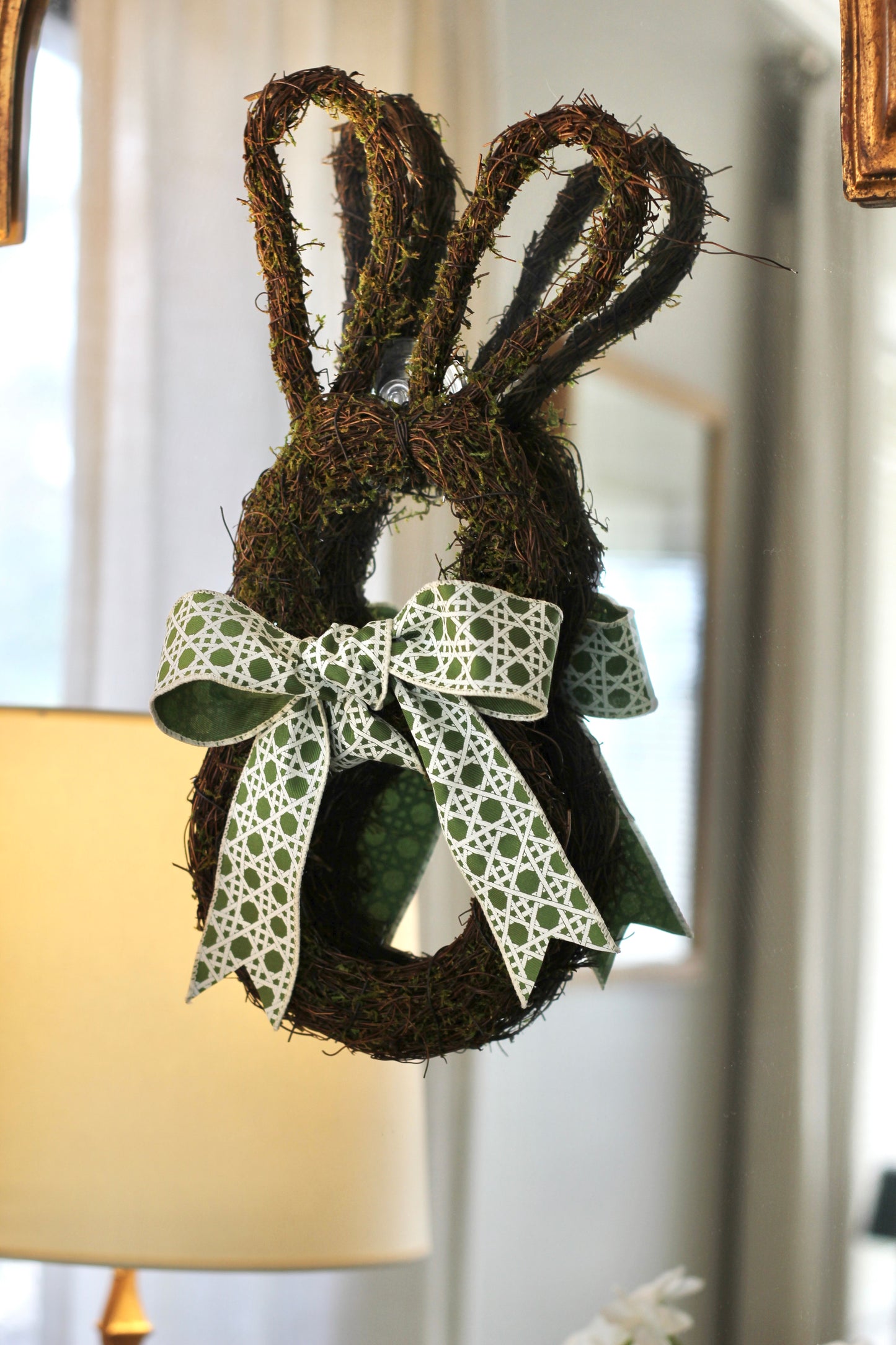 14" Airy Vine Bunny with Bow (NO FLORAL COMPONENT) Easter Pre-Order