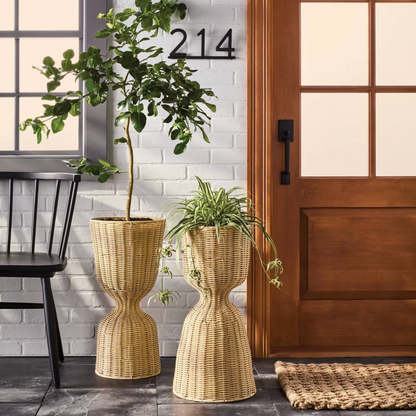 Woven Reversible Planter Basket