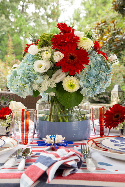 Red, White, and Blue Stripe Tablecloth