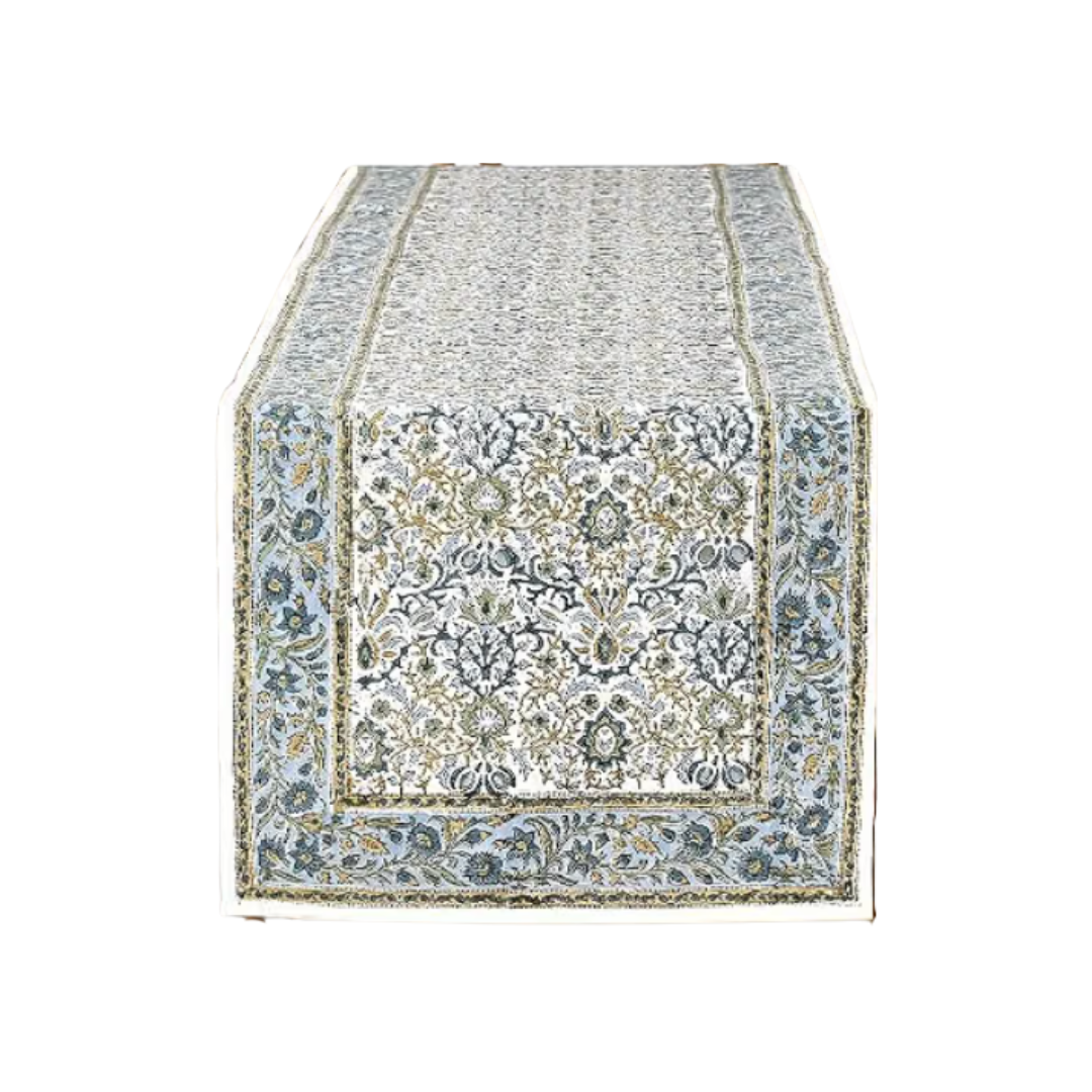 Blue Blockprint Runner