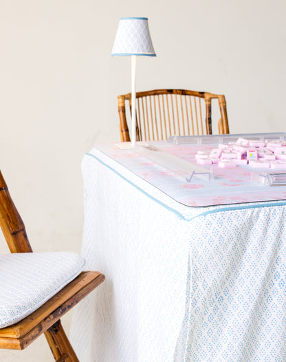 Rechargeable Table Lamp Shade: Dottie in Blue
