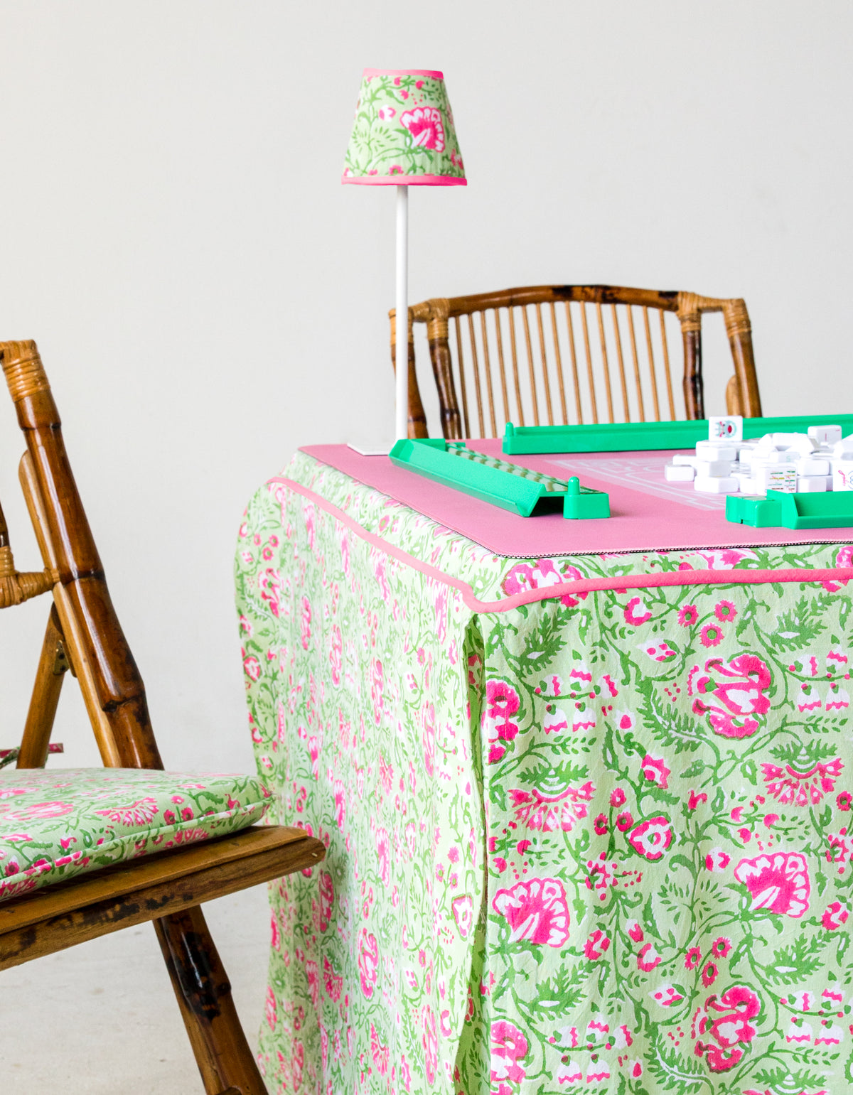 Full Length Fitted Card Tablecloth: Garden Party