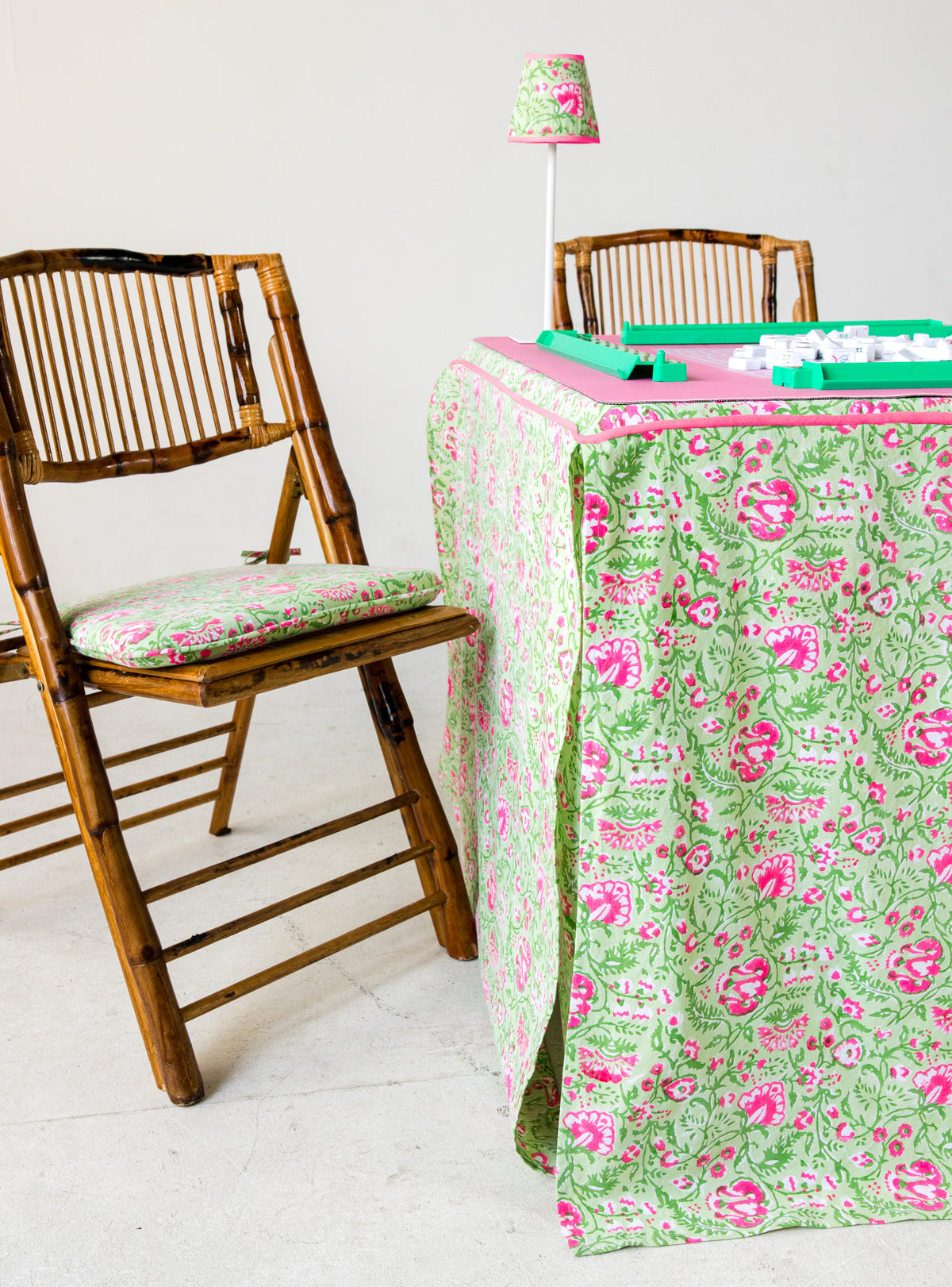 Full Length Fitted Card Tablecloth: Garden Party