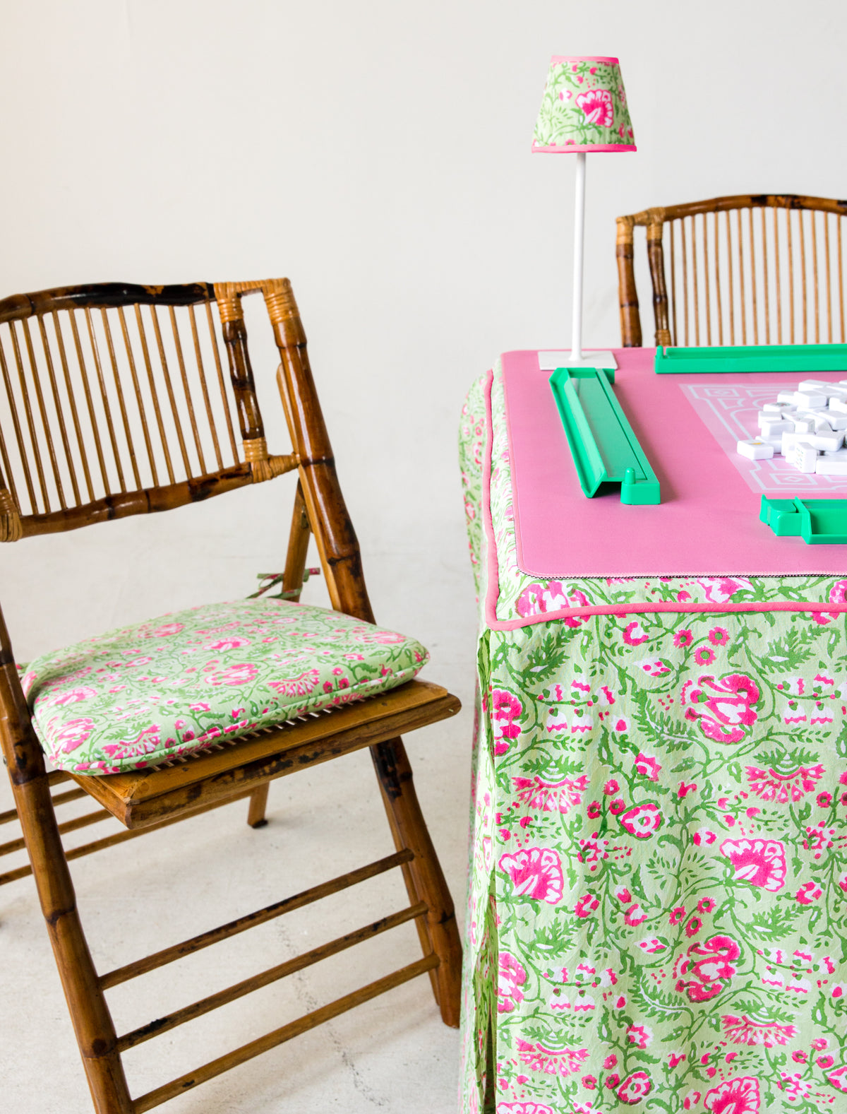 Full Length Fitted Card Tablecloth: Garden Party