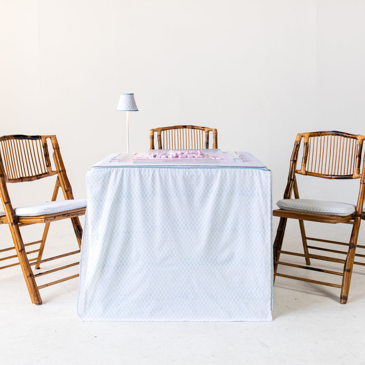 Rechargeable Table Lamp Shade: Dottie in Blue