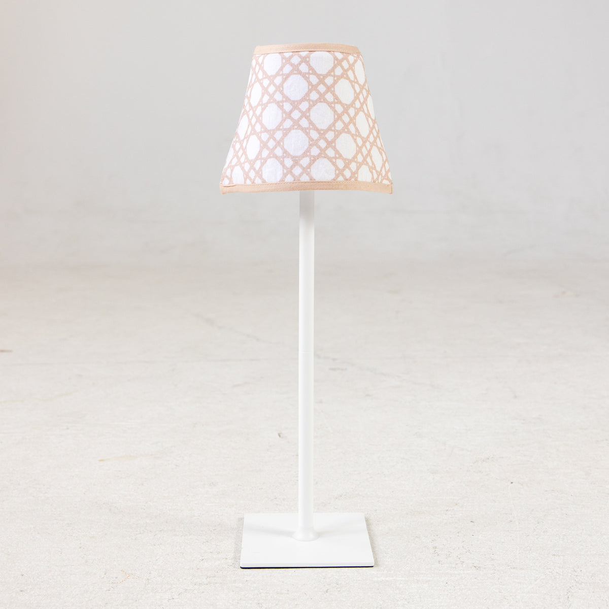 Rechargeable Table Lamp Shade: Bamboo Cane in Tan