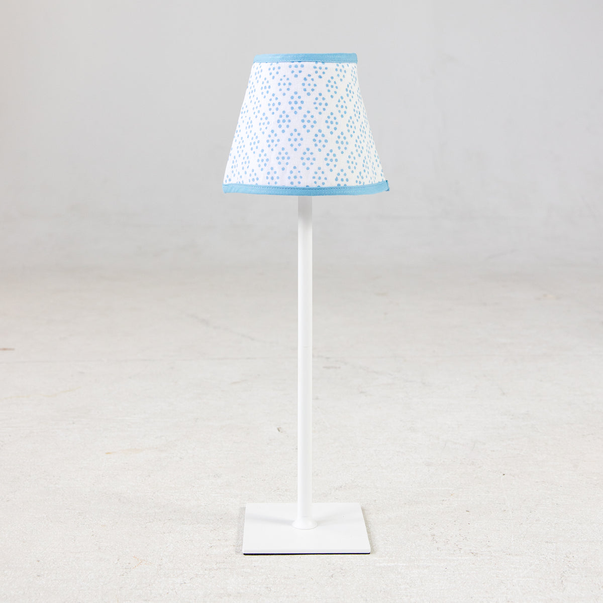 Rechargeable Table Lamp Shade: Dottie in Blue