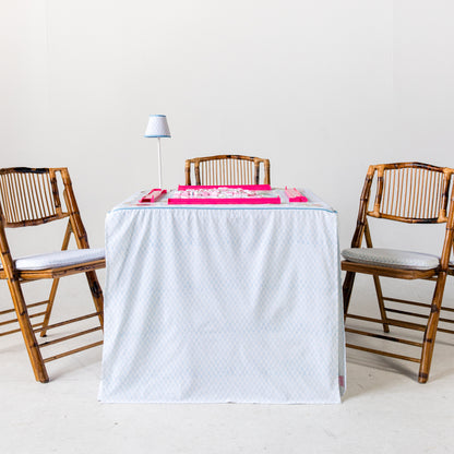 Rechargeable Table Lamp Shade: Dottie in Blue