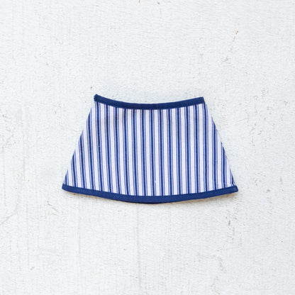 Rechargeable Table Lamp Shade: Ticking Stripe in Navy