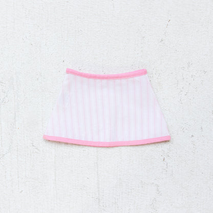 Rechargeable Table Lamp Shade: Ticking Stripe in Light Pink