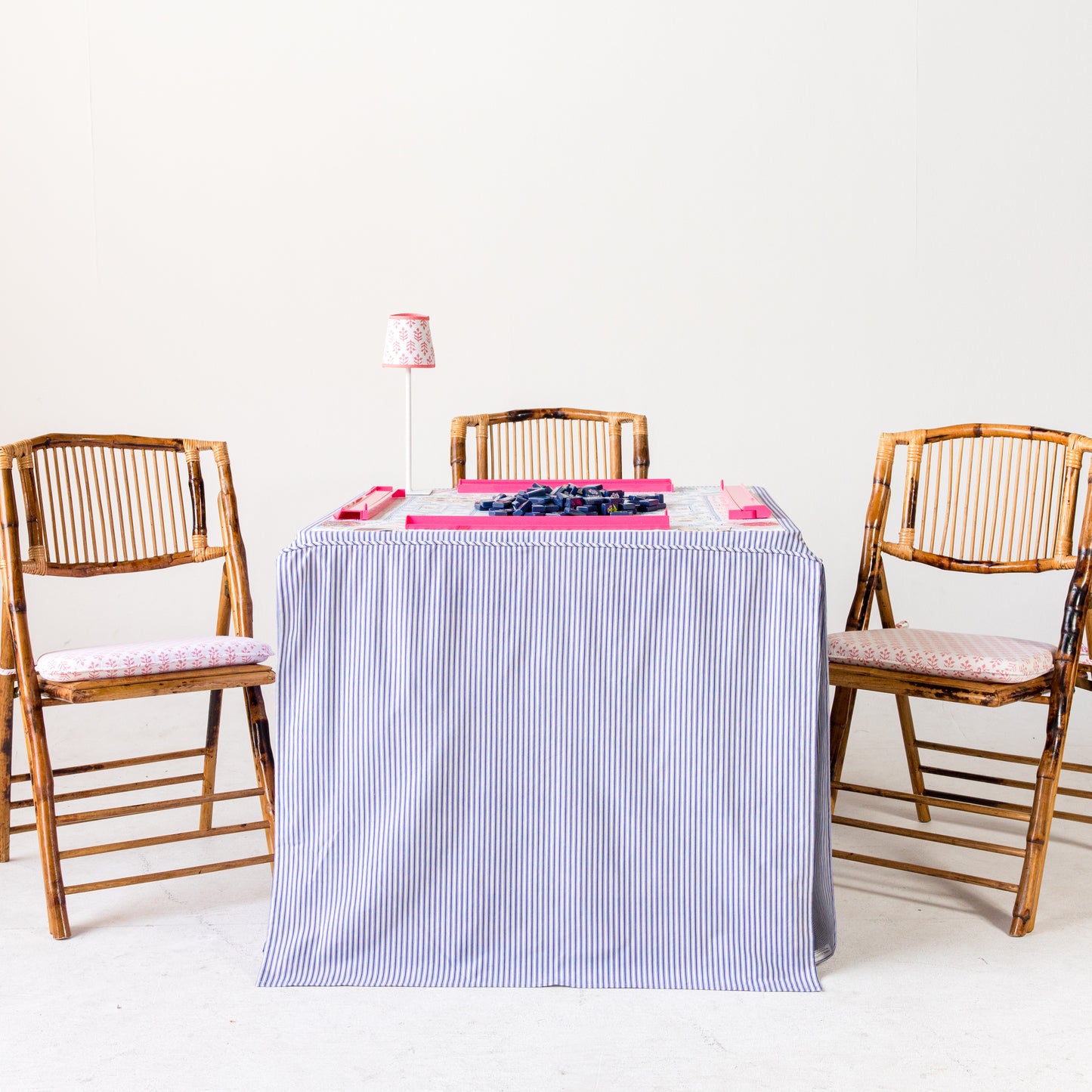 Rechargeable Table Lamp Shade: Sprig in Pink