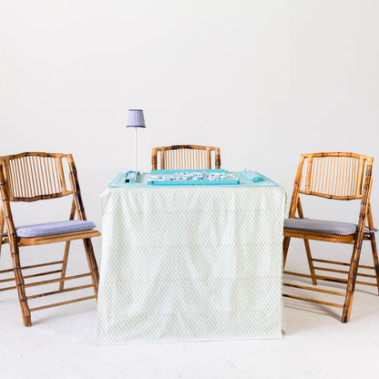 Full Length Card Tablecloth: Dottie in Green