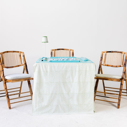 Full Length Card Tablecloth: Dottie in Green