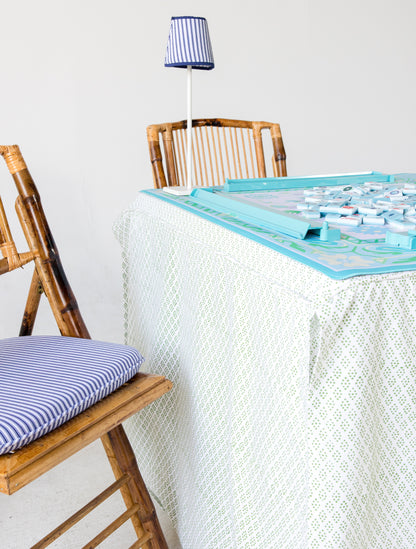 Full Length Card Tablecloth: Dottie in Green