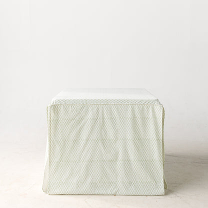 Full Length Card Tablecloth: Dottie in Green