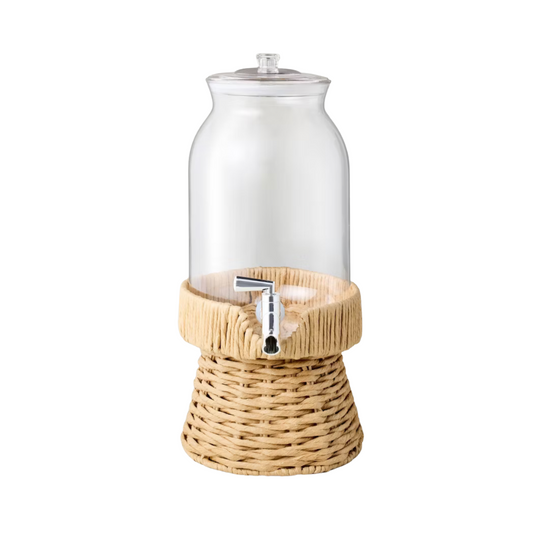 Natural Woven Base Beverage Dispenser